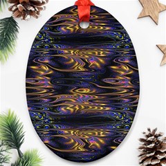 Abstract Art - Adjustable Angle Jagged 1 Ornament (oval)