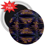 Abstract Art - Adjustable Angle Jagged 1 3  Magnets (10 pack)  Front