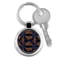 Abstract Art - Adjustable Angle Jagged 1 Key Chain (round) by EDDArt