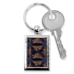 Abstract Art - Adjustable Angle Jagged 1 Key Chain (rectangle) by EDDArt