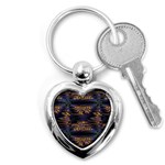 Abstract Art - Adjustable Angle Jagged 1 Key Chain (Heart) Front