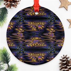 Abstract Art - Adjustable Angle Jagged 1 Round Ornament (two Sides)