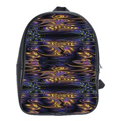 Abstract Art - Adjustable Angle Jagged 1 School Bag (large) by EDDArt