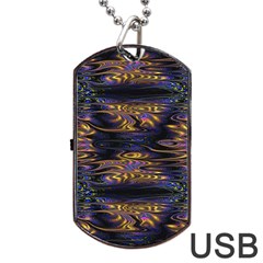 Abstract Art - Adjustable Angle Jagged 1 Dog Tag Usb Flash (two Sides) by EDDArt