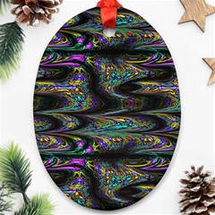 Abstract Art - Adjustable Angle Jagged 2 Ornament (oval)