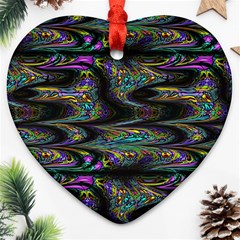 Abstract Art - Adjustable Angle Jagged 2 Ornament (heart)