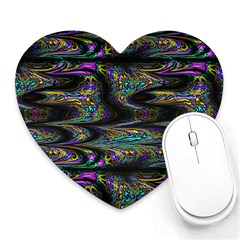 Abstract Art - Adjustable Angle Jagged 2 Heart Mousepads by EDDArt