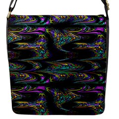 Abstract Art - Adjustable Angle Jagged 2 Flap Closure Messenger Bag (s) by EDDArt