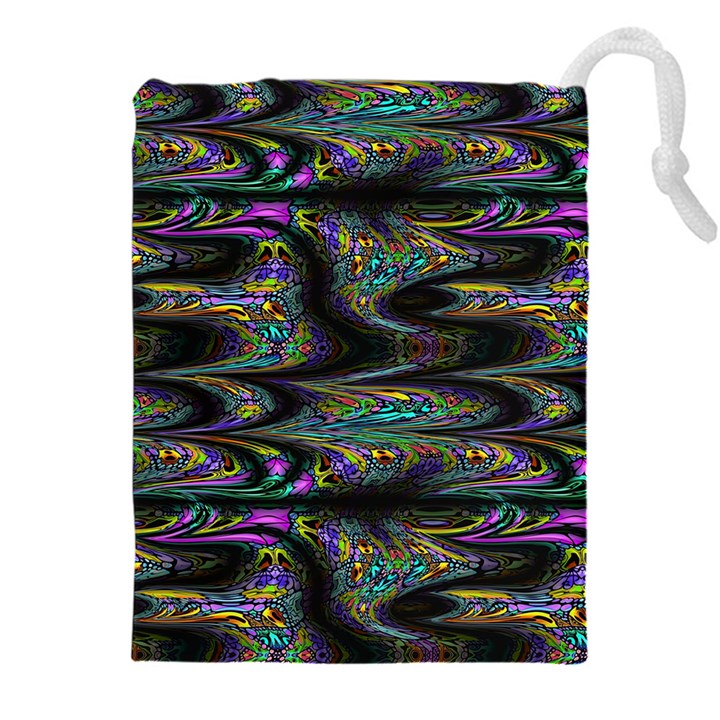 Abstract Art - Adjustable Angle Jagged 2 Drawstring Pouch (4XL)