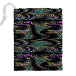 Abstract Art - Adjustable Angle Jagged 2 Drawstring Pouch (4XL) Back