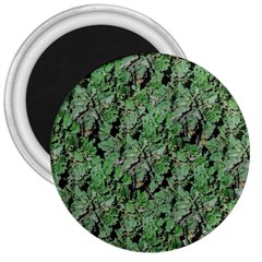 Botanic Camouflage Pattern 3  Magnets by dflcprintsclothing