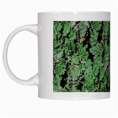 Botanic Camouflage Pattern White Mugs