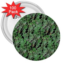 Botanic Camouflage Pattern 3  Buttons (100 Pack)  by dflcprintsclothing