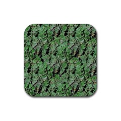 Botanic Camouflage Pattern Rubber Coaster (square)