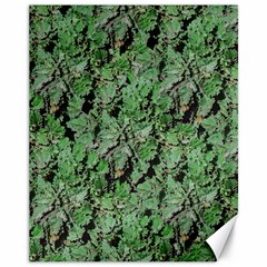 Botanic Camouflage Pattern Canvas 11  X 14  by dflcprintsclothing