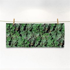 Botanic Camouflage Pattern Hand Towel