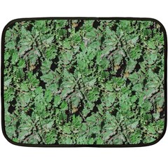 Botanic Camouflage Pattern Double Sided Fleece Blanket (mini) 