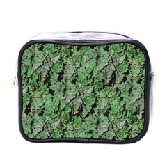 Botanic Camouflage Pattern Mini Toiletries Bag (one Side) by dflcprintsclothing