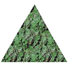 Botanic Camouflage Pattern Wooden Puzzle Triangle by dflcprintsclothing