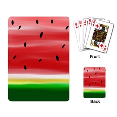 Painted Watermelon Pattern, Fruit Themed Apparel Playing Cards Single Design (rectangle)