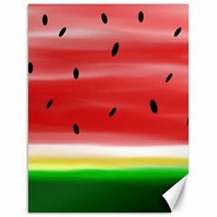 Painted Watermelon Pattern, Fruit Themed Apparel Canvas 18  X 24  by Casemiro