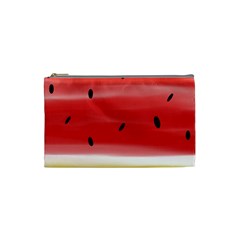 Painted Watermelon Pattern, Fruit Themed Apparel Cosmetic Bag (small) by Casemiro