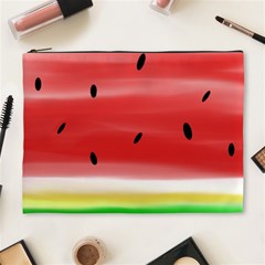 Painted Watermelon Pattern, Fruit Themed Apparel Cosmetic Bag (xl) by Casemiro