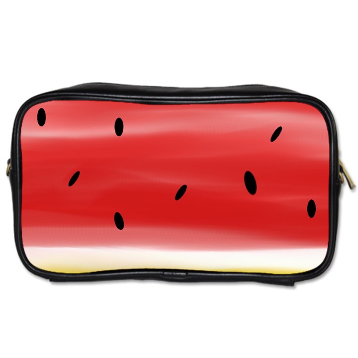 Painted watermelon pattern, fruit themed apparel Toiletries Bag (Two Sides)