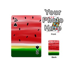 Painted Watermelon Pattern, Fruit Themed Apparel Playing Cards 54 Designs (mini)