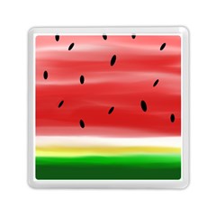 Painted Watermelon Pattern, Fruit Themed Apparel Memory Card Reader (square) by Casemiro