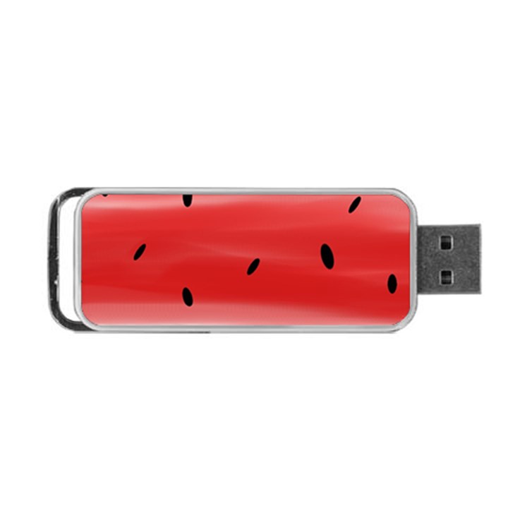 Painted watermelon pattern, fruit themed apparel Portable USB Flash (Two Sides)