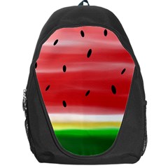 Painted Watermelon Pattern, Fruit Themed Apparel Backpack Bag by Casemiro