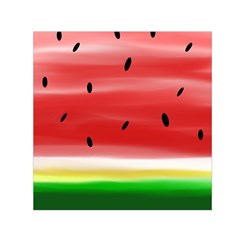 Painted Watermelon Pattern, Fruit Themed Apparel Small Satin Scarf (square) by Casemiro