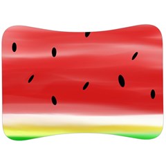 Painted Watermelon Pattern, Fruit Themed Apparel Velour Seat Head Rest Cushion by Casemiro