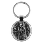 Field of light abstract 3 Key Chain (Round) Front