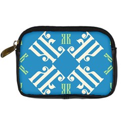 Abstract Pattern Geometric Backgrounds   Digital Camera Leather Case by Eskimos