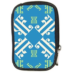 Abstract Pattern Geometric Backgrounds   Compact Camera Leather Case by Eskimos