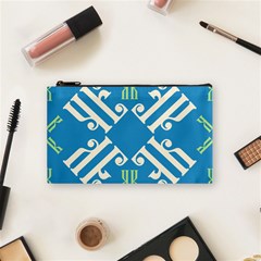 Abstract Pattern Geometric Backgrounds   Cosmetic Bag (small) by Eskimos