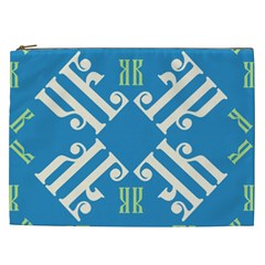 Abstract Pattern Geometric Backgrounds   Cosmetic Bag (xxl) by Eskimos