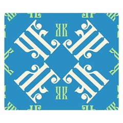 Abstract Pattern Geometric Backgrounds   Double Sided Flano Blanket (small)  by Eskimos