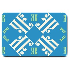 Abstract Pattern Geometric Backgrounds   Large Doormat  by Eskimos