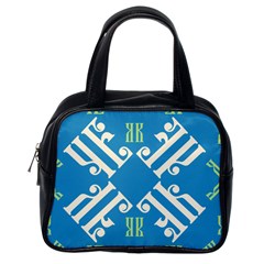 Abstract Pattern Geometric Backgrounds   Classic Handbag (one Side) by Eskimos