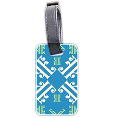 Abstract Pattern Geometric Backgrounds   Luggage Tag (two Sides) by Eskimos