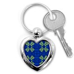 Abstract pattern geometric backgrounds   Key Chain (Heart) Front