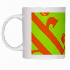 Abstract Pattern Geometric Backgrounds   White Mugs by Eskimos