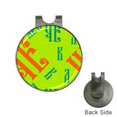 Abstract Pattern Geometric Backgrounds   Hat Clips With Golf Markers