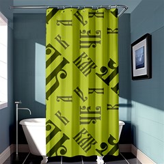 Abstract Pattern Geometric Backgrounds   Shower Curtain 36  X 72  (stall)  by Eskimos