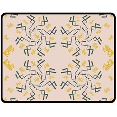 Abstract Pattern Geometric Backgrounds   Double Sided Fleece Blanket (medium)  by Eskimos