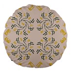 Abstract pattern geometric backgrounds   Large 18  Premium Flano Round Cushions Front