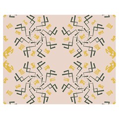 Abstract Pattern Geometric Backgrounds   Double Sided Flano Blanket (medium)  by Eskimos